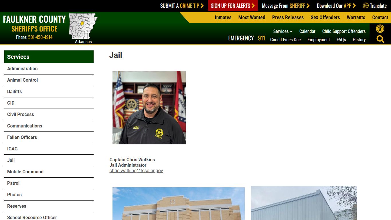 Jail - Faulkner County Sheriff's Office